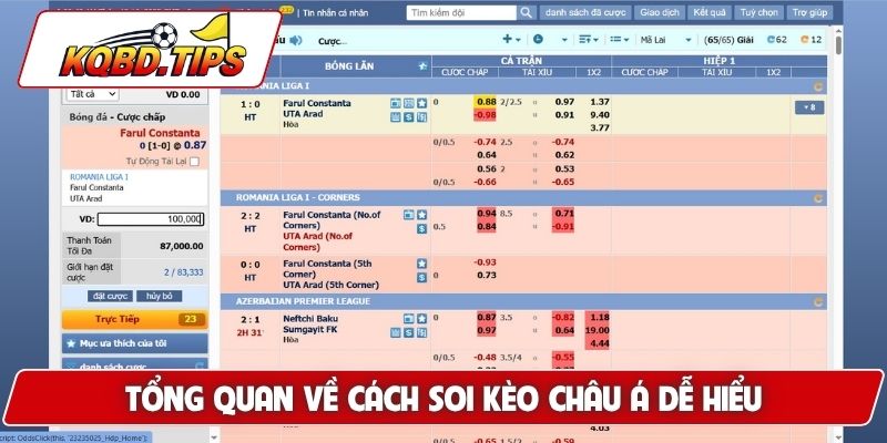 Tổng quan về cách soi kèo Châu Á dễ hiểu